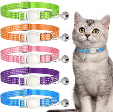 5 Pack Reflective-Breakaway Cat Collars with Bells,Adjustable Small Cat Collar,I