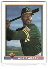 Willie Wilson 1991 Bowman Baseball #230 Oakland Athletics