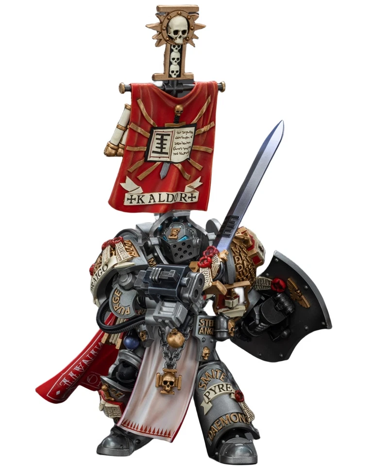 HiPlay JOYTOY Warhammer Grey Knights Kaldor Draigo1:18 Collectible Action Figure - Image 3 of 4