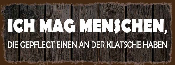 Holzschild 10X27 Cm Ich Mag Menschen Die Gepflegt Essen Trinken Deko Geschenk Ho-image