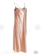 Vince Peach Sleeveless Satin Maxi Slip Dress Size M
