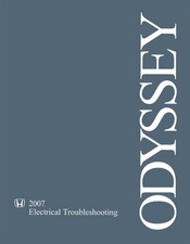2007 Honda Odyssey Electrical Troubleshooting Diagnostic Procedure Manual