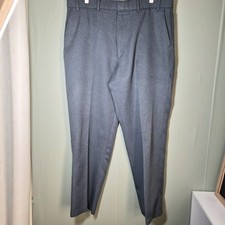 Vintage Levis Action Slacks Pants Mens 38x30 Gray/Blue Dress Trousers 70s