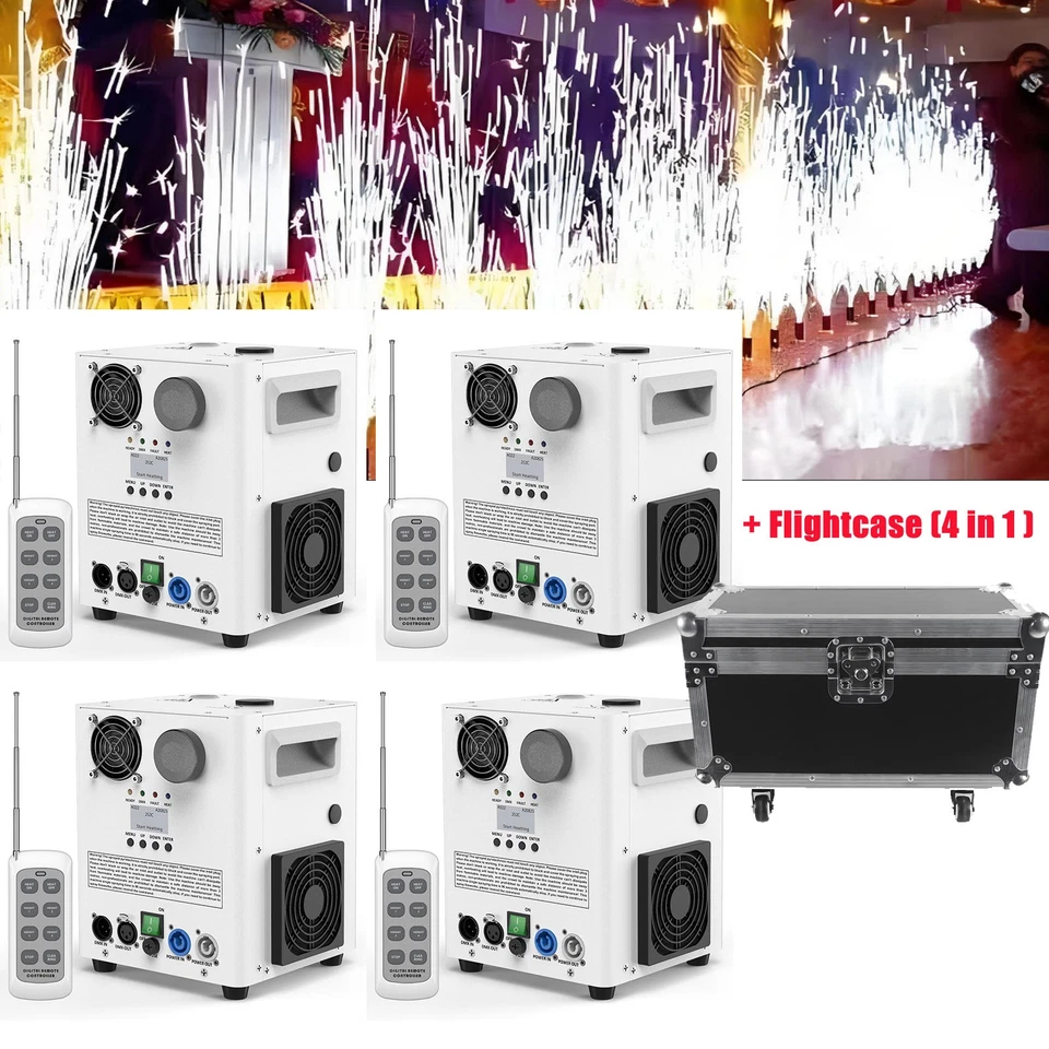 Scintilla 1200W Sparkular fuochi d'artificio DMX Cold Spark Machine grande spettacolo festa - Immagine 2 di 4