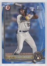 2022 Bowman Blue Pattern Border Without Serial Number Hendry Mendez #BP-88 4a7