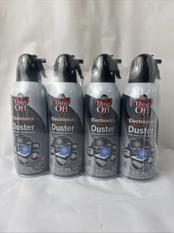 Falcon Dust-Off Electronics Compressed Gas Duster, 10oz - 4 Pack Lint Remover - Image 2 of 4