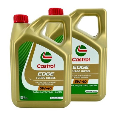 Castrol EDGE Turbo Diesel 5W-40 / 2x 4 Liter Kanister Motorenöl ACEA API
