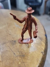 MPC Cowboy Frontier Doctor in Brown plastic Vintage