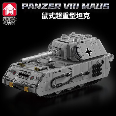 Maus Super Heavy Tank Building Blocks - WWII Military Model Kit for Adults