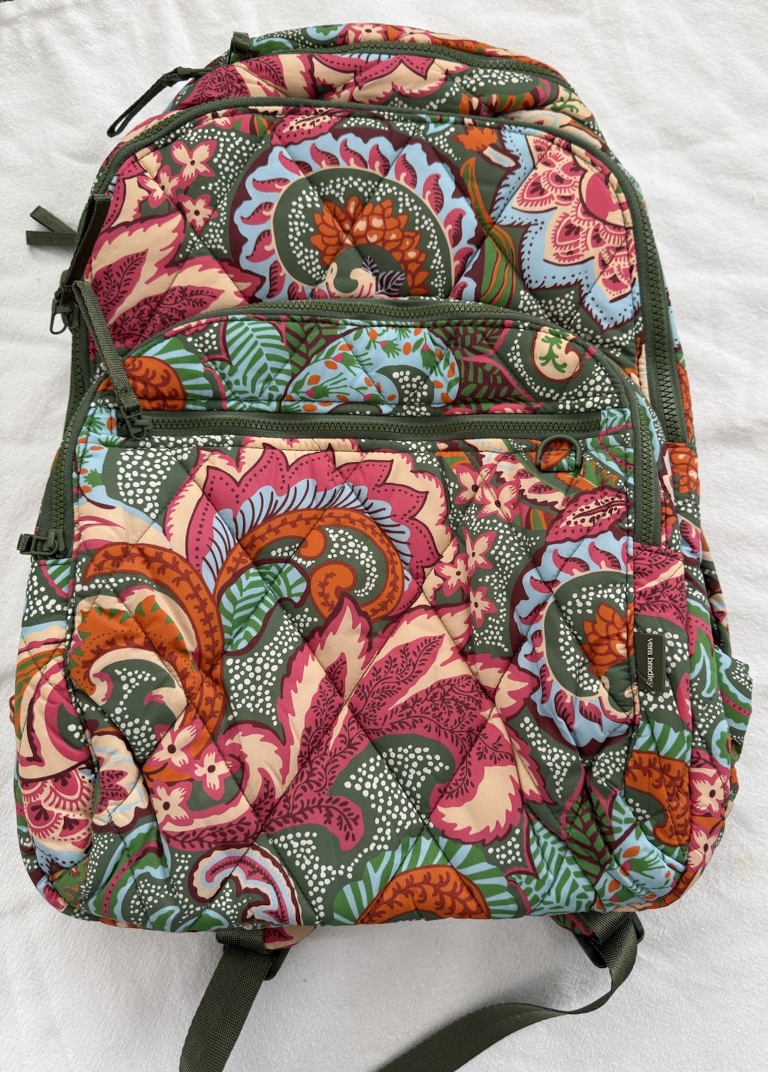 Vera Bradley Featherweight  XL  Bancroft Backpack, Leaf Me N