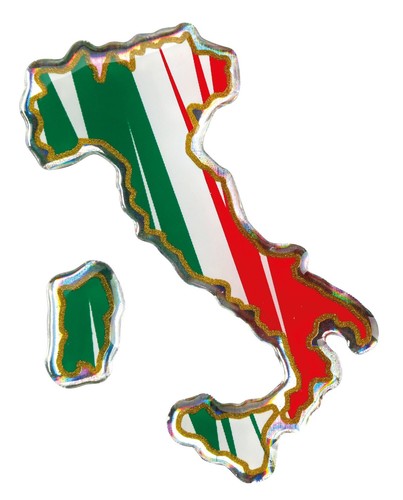 Artimagen Adesivo Bandiera Tracce Italia 2 pz. 65x40 mm/pz