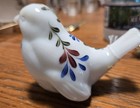 Rare Fenton Milkglass Hand Painted Bird White Unique HTF Artist Signed — photo 2