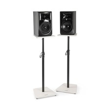 On-Stage Wood Studio Monitor Stands- Floor Bookshelf Speaker Stands, Adjustable,