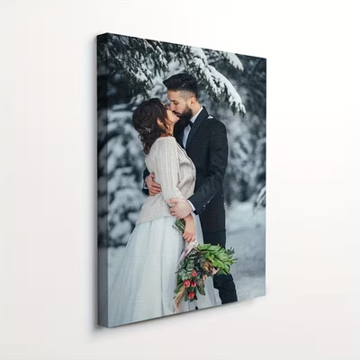 Custom Bridal Portrait, Wedding Couple Wall Art, Personalized Wedding Photo Art