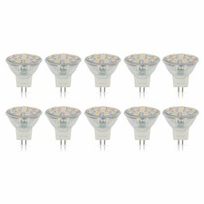10 Pack Led Mr11 3w 20w 12v Halogen Replacement Gu4 Bi-pin 3000k Soft White