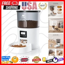 Easy-to-Use 3L Automatic Pet Feeder for Cats and Small Dogs – White Design