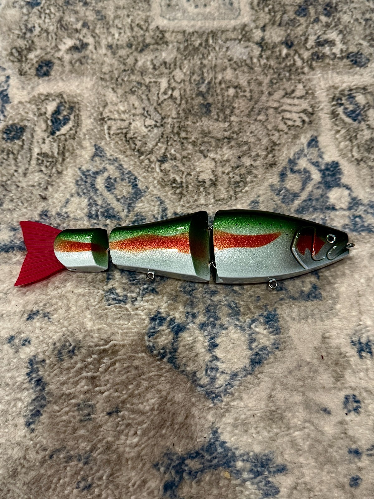Roman Made Trick Lipless Multi-Joint Swimbait Rainbow Trout Bass Fishing - Image 3