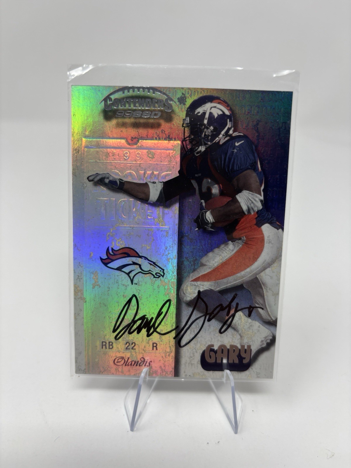 Olandis Gary Playoff Contenders #63 Autographs-Red