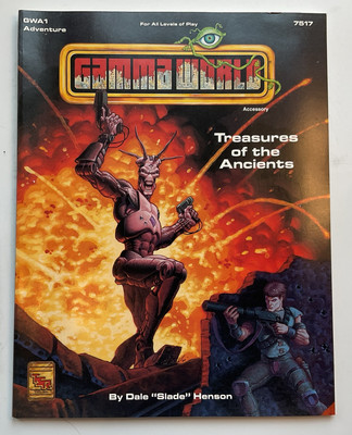 GAMMA WORLD Treasures of the Ancients TSR 7515 - With Map - 1993 GWA1 ORIGINAL