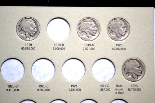1913-1938 Buffalo Nickel STARTER COLLECTION *w/ 22 Coins + New Harris Album - Picture 4 of 8