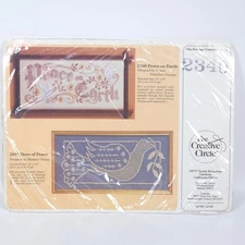 The Creative Circle 2340 Peace on Earth Cross Stitch Kit 10"x20" Donna Giampa