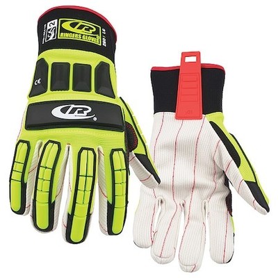 Ringers Gloves 260 Impact Resistant Gloves,Green,L,Pr