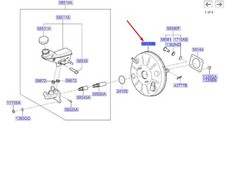 KIA CEED MK3 CD Bremskraftverstärker LHD 59110G4450 NEU ORIGINAL