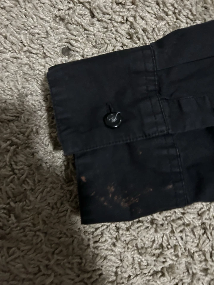 Camisa Arcaica Abotonada Manga Larga Negra XL Para Hombre De Colección Foto 3 de 3