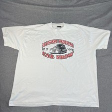 Car Show Shirt Size 3XL Vintage Harvest Festival 1996 90s White Casualwear Tee