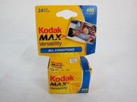 2 Rolls Color Film Kodak Max Versatility And Kodak Max. Iso 400 35 Mm 24 Exp 2 Rolls Color Film Kodak Max Versatility And Kodak Max. Iso 400 35 Mm 24 Exp