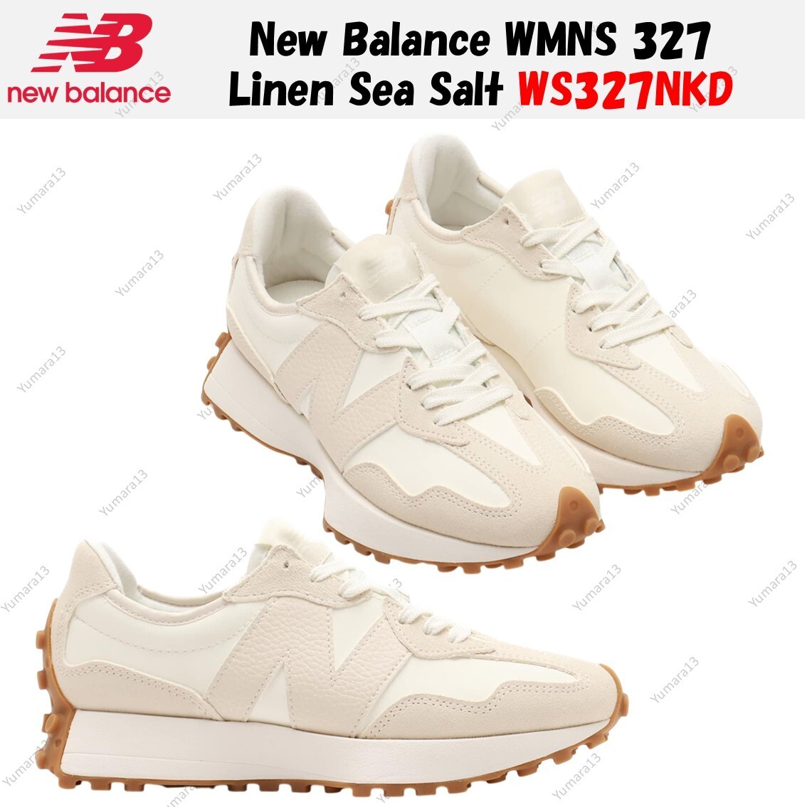 New Balance WMNS 327 Linen Sea Salt WS327NKD Women's Size