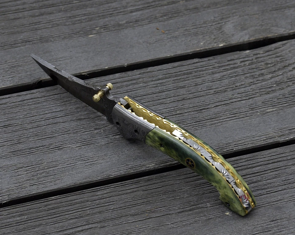 Navaja de bolsillo táctica cuchillo de supervivencia con funda camping combate cuchillos plegables Foto 4 de 4