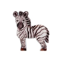 BüGelbild Applikation AufnäHer Patch Flicken Zebra 5,5 X 5,0 Cm