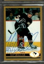 1999-00 Topps Pittsburgh Penguins Hockey Card #40 Kip Miller Signed Autograph