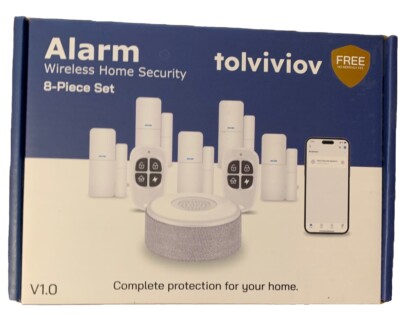 Tolviviov Home Alarm System 8 Piece Set 2 Key Fobs. User Manual. Model DP-W2 NEW