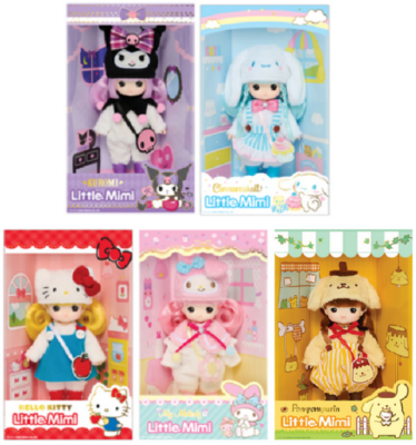 韓国限定 Little Mimi サンリオ ドール 5種セット Sanrio Characters x Little Mimi 5 Figure Doll Set Official