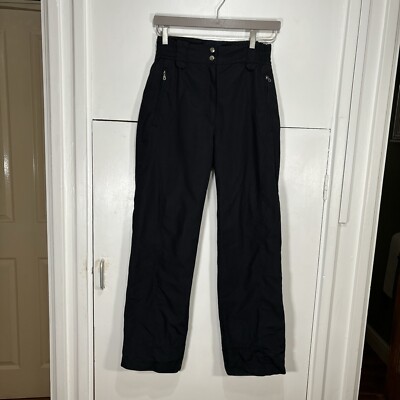 Fusalp Trousers Black Ski Snow Slim Straight Womens Winter Sports EU 38 UK 28