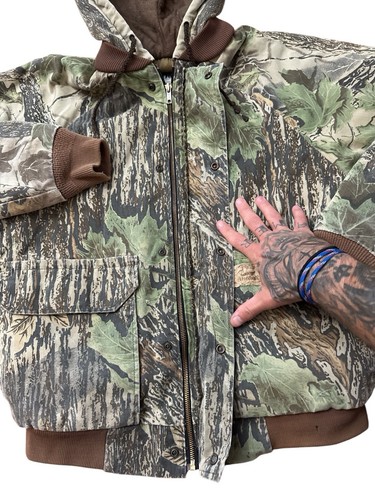 Vintage Duxbak Camouflage Retro Men’s Jacket/Coat Size Medium Camo Grunge Skate - Picture 4 of 11