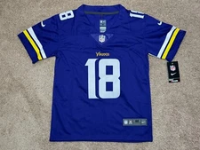 Minnesota Vikings Justin Jefferson #18 Purple Jersey Stitched Youth Sizes S-L