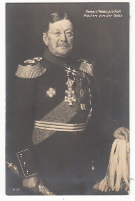 Postcard Studio Portrait Field Marshal Freiherr von der Goltz General T145