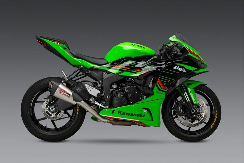 【Shiii】 NORRIS YOSHIMURA KAWASAKI ZX-6R 2019-24 AT2 STAINLESS 3/4 EXHAUST W