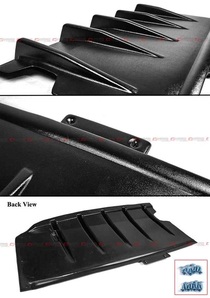 Difusor trasero aleta de tiburón negro texturizado estilo STI HT para Subaru Impreza WRX STI HT 02-07 Foto 3 de 4