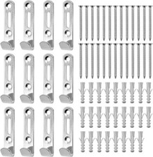 Picture hooks Heavy duty with screws and raw plugs (Pack of 10 or 20)**J hook