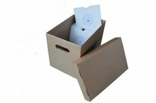 Vinyl Record Storage Box for 7" Singles includes lid 2 pack