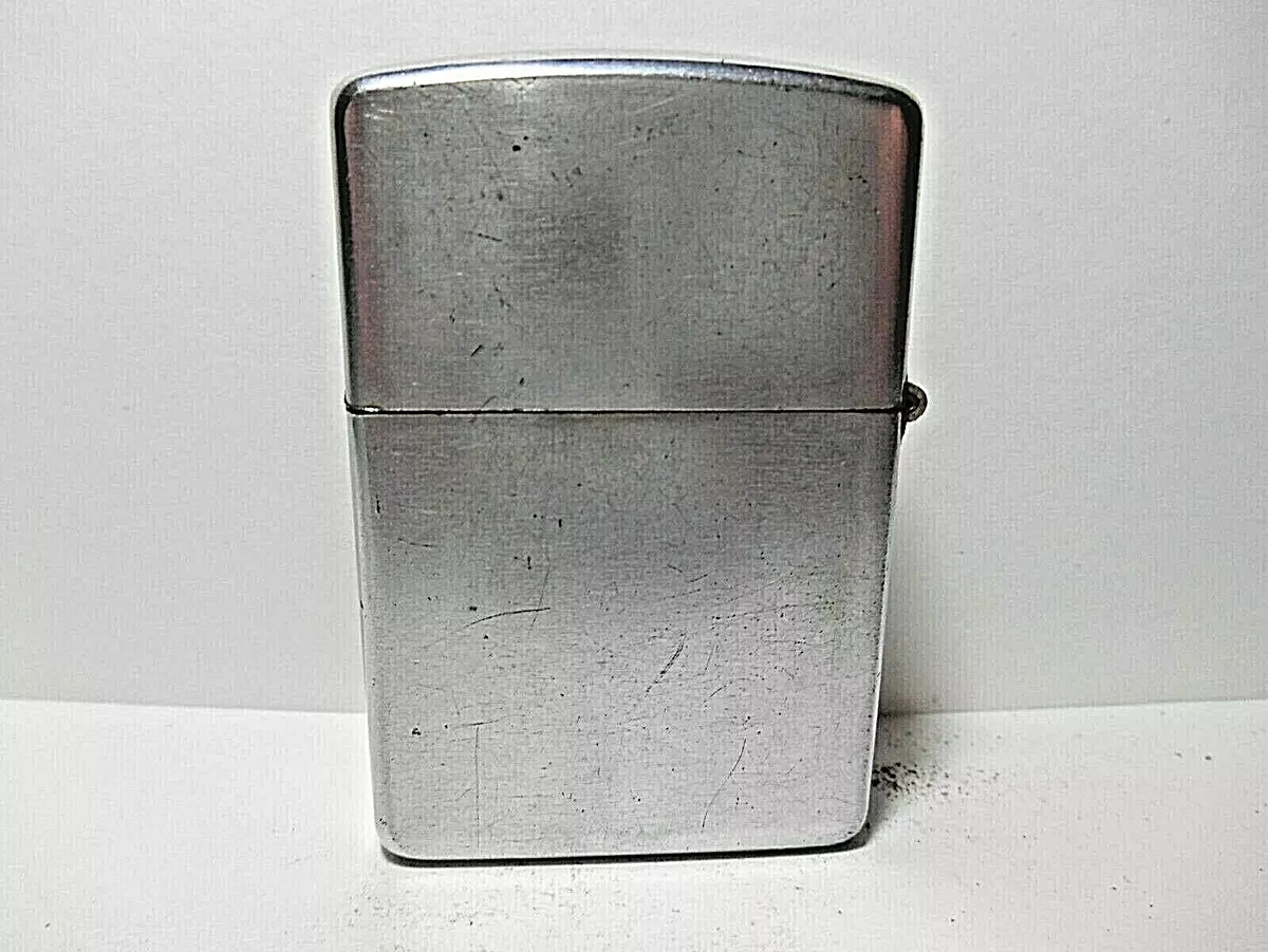 VINTAGE PAT #2032695 ZIPPO CHROME CIGARETTE LIGHTER - C.A.A. #52 W.L. AVIATION