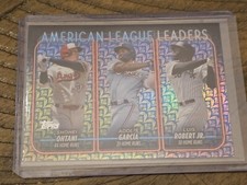 2024 Topps #179 AL Home Run Leaders Easter Holiday Foil Nmmt