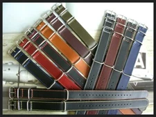 22mm Brown NATO g10 ® Oily watchband UTC Flieger RAF strap IW SUISSE 16 18 20 24