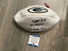 Eric Stokes Signed Football NFL Green Bay Packers First Round Pick! Beckett Bas