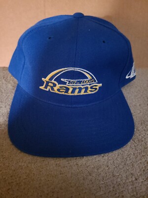 St. Louis Rams Fitted Hat Cap Size 6 7/8 Vintage | eBay