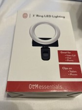 OTM Essentials Universal Ring Light, 3 Black, Brand New, Original Packaging
